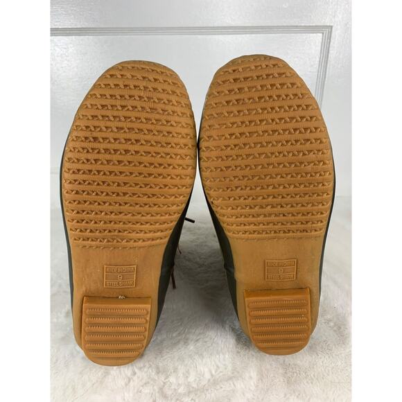 Totes Womens Weatherproof Faux Fur Lined Winter Boots Size 9 Medium Brown & Red - Picture 9 of 9